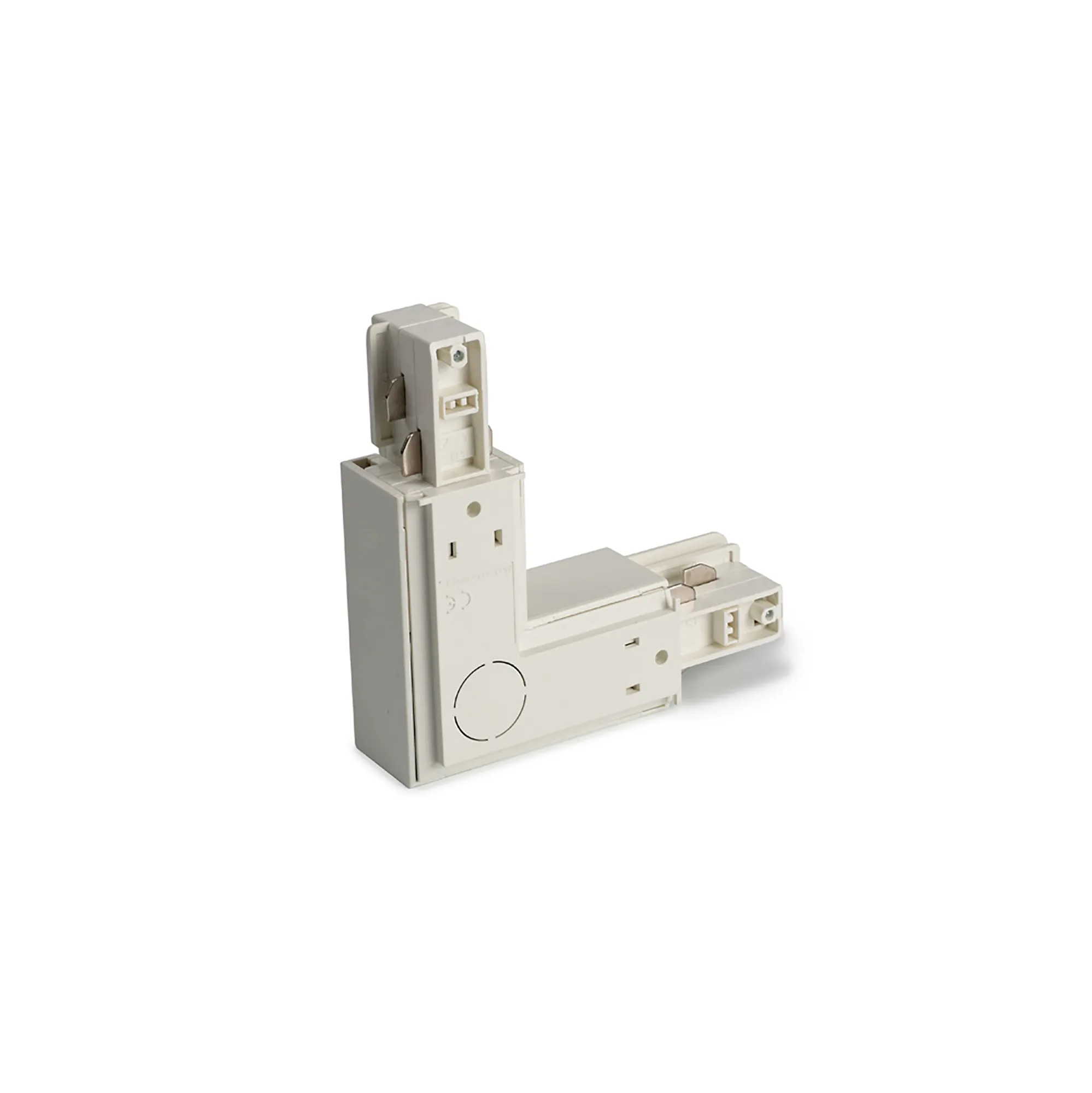 Surface L Coupler With Feeding Option 3 Circuit Surface Mounted Track 555 1 1209 1  Eutrac 3 Circuit Surface-White